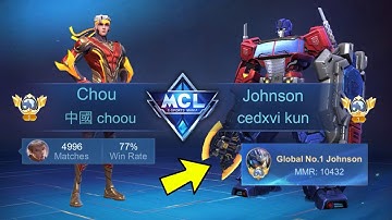 I FINALLY MET THE BEST JOHNSON IN MCL!! 10K MMR 😱 (enemy thought they are cheating)