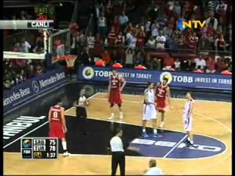 Türkiye 83 - 82 Sırbistan Turkey Serbia Son üç dakika!!!!  FIBA 2010