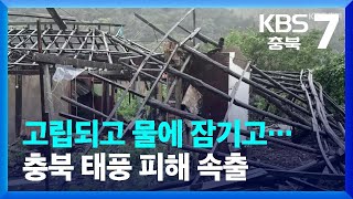 고립되고 물에 잠기고…충북 태풍 피해 속출 / KBS  2023.08.10.