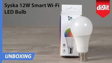 Syska 12W Smart Wi-Fi LED Bulb Unboxing