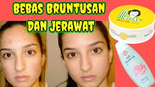 Bebas Jerawat Dan Bruntusan‼️Masker Bedak Marcks Dan Air Mawar || Terbukti Wajah Putih Alami‼️