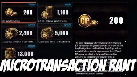 THE MICROTRANSACTION RANT