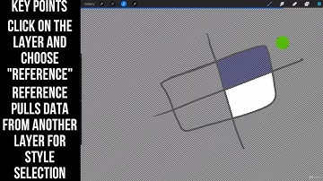 Using reference layers in selection #procreate