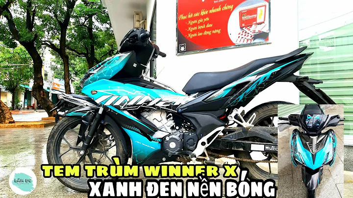 Dán tem trùm Winner X Xanh đen nền bóng đẹp/Tem trùm winner x