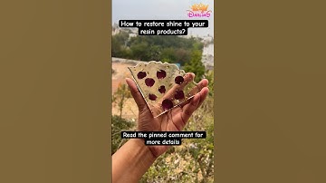 How to sand and polish resin products?  #resin #resinart #epoxyresin #shorts