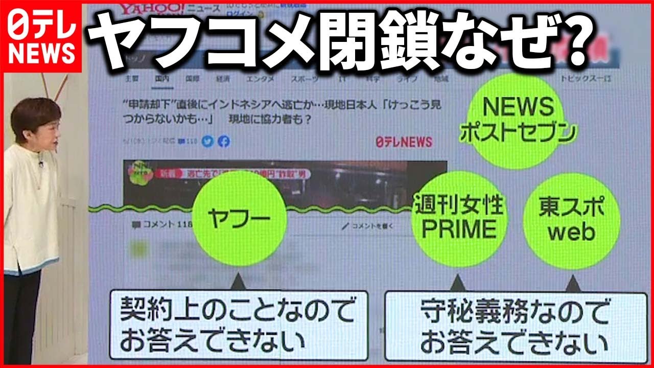 解説 ヤフコメ一部記事 閉鎖 理由説明なし 専門家 メディア選別なら説明責任果たすべき Youtube