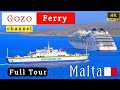 Gozo Channel Ferry, Full Tour in [4K], Malta 🇲🇹 #travelarc