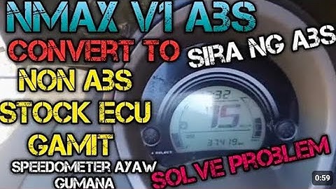 nmax v1 convert to non abs stock ecu lang gamit solve problem