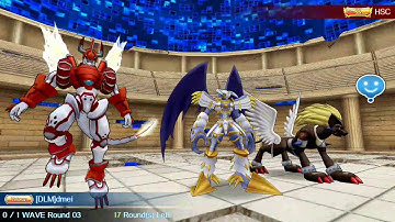 Digimon Links - Colosseum VS Mutant Shine greymon, Lordknightmon and Ophanimon