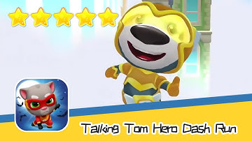 Talking Tom Hero Dash Run Day205 Walkthrough Endless runner Save the world Recommend index five star