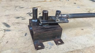 How To Make A Bender Without Bearing (Round Bar Bender from Scraft)