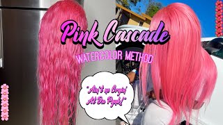 Pink Watercolor Method (Adore 192 Pink Petal + Adore 140 Neon Pink) || MyDiva Hair AliExpress