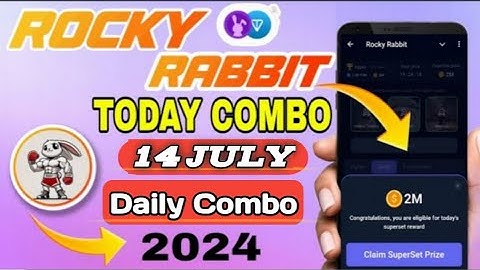 Rocky Rabbit Daily Combo 14 July. Rocky Rabbit Combo. Rocky Rabbit