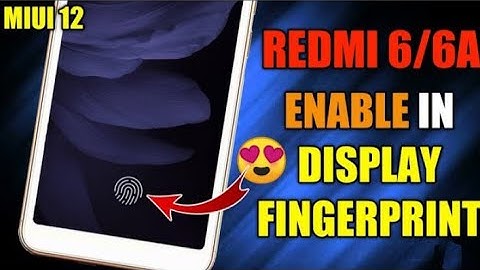 How to enable fingerprint lock in redmi 6a || 100% granted trick ||