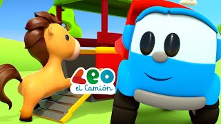 Leo the Truck Español - NUEVOS Capítulos - Caballos y Trenes - 30 minutos de diversión para niños