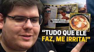 CASIMIRO REAGE: UMA PIZZA DIFERENCIADA NO MATO DO CRIA DO LEBLON! AINDA 🙅🏽‍♂️ | Cortes do Casimito