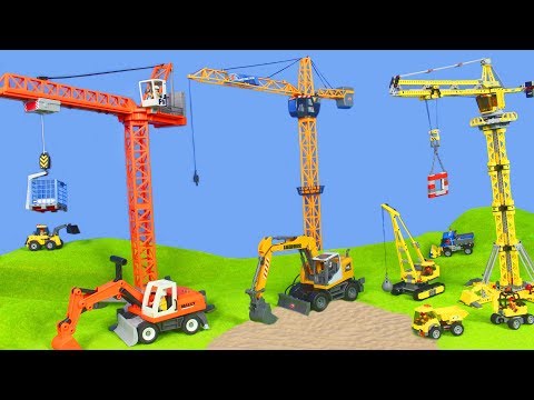 Bagger, Kran, Lastwagen, Spielzeugautos & Truck | RC Playmobil & Lego für Kinder auf Deutsch