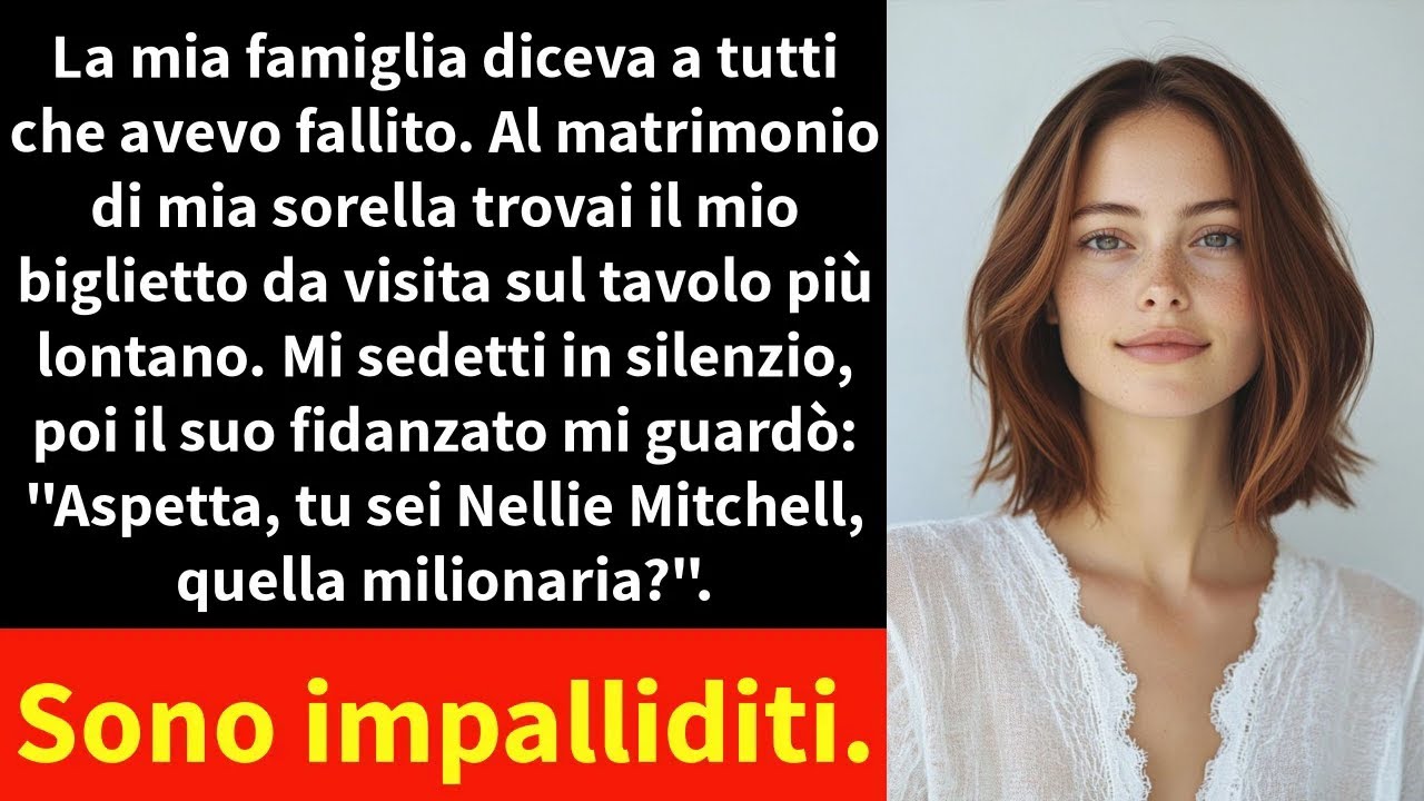 La mia famiglia diceva a tutti che avevo fallito. Al matrimonio di mia sorella trovai il mio