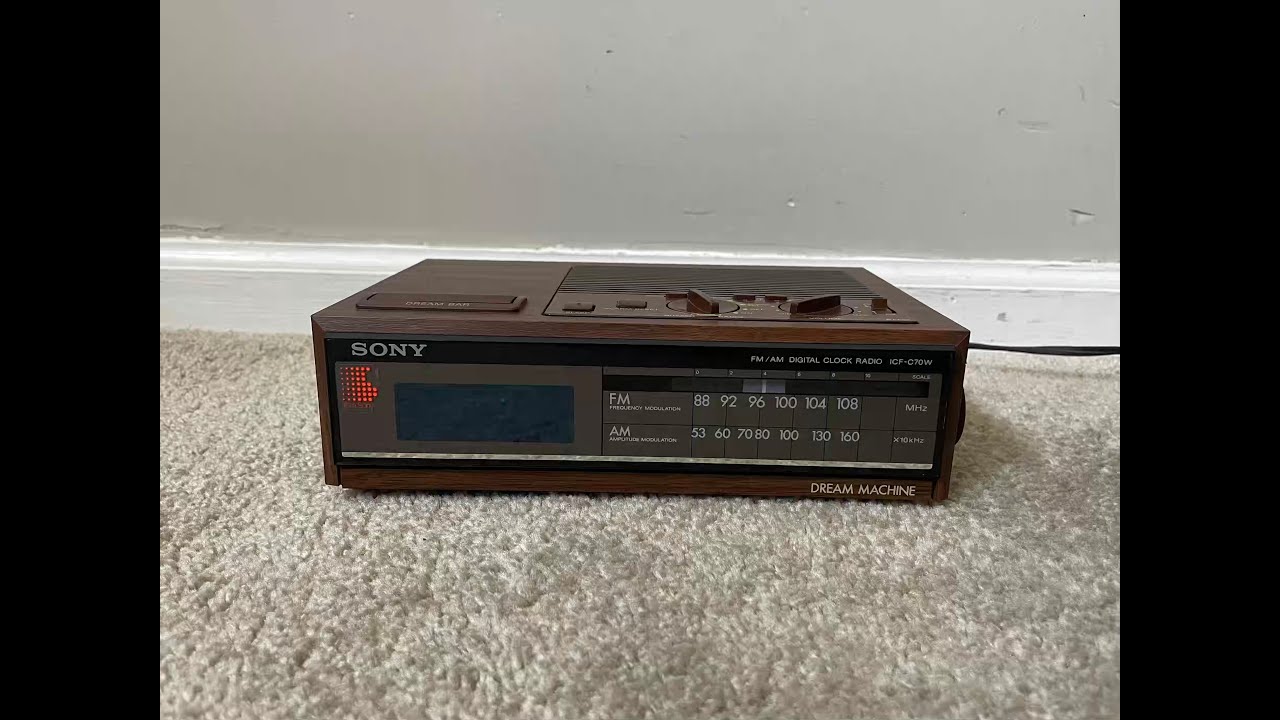 Sony ICF-C70W Dream Machine Home Audio AM FM Digital Alarm Clock
