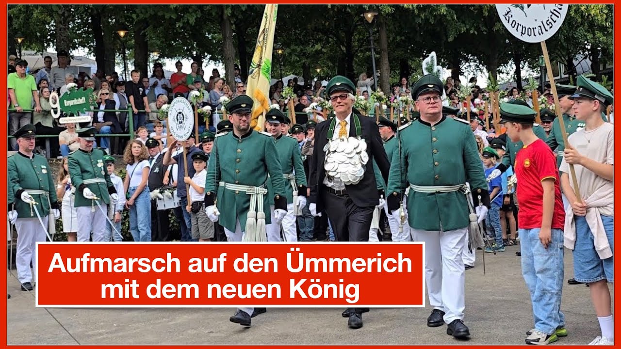 Olpe Schützenfest 2025 - Aufmarsch auf den Ümmerich mit dem neuen König /  21. Juli 2025 (4K)