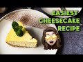 Baked cheese cake at home easy recipe  easiest cheese cake  sanaverse