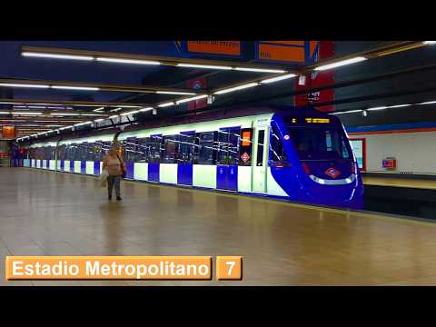 Estadio Metropolitano L7 : Metro de Madrid ( Serie 9000 )