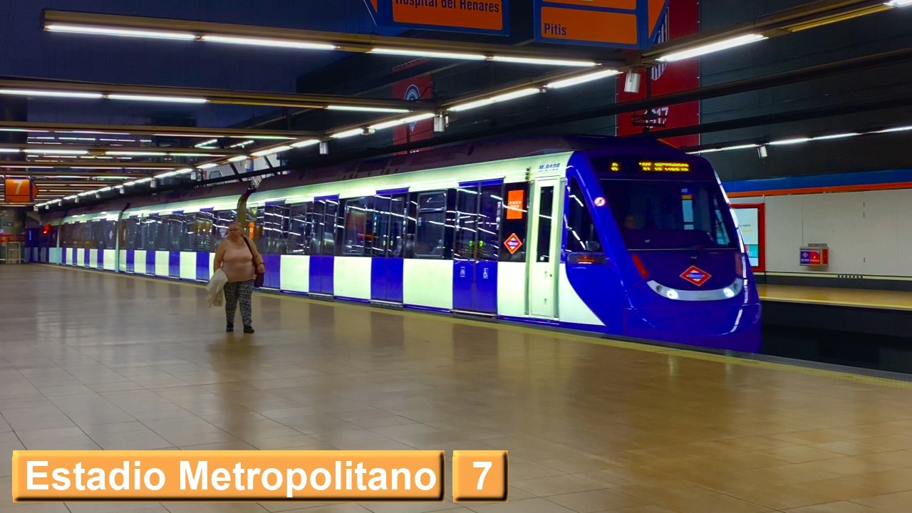 Estadio Metropolitano | линия 7 : Мадридский метрополитен ( класс 9000 )