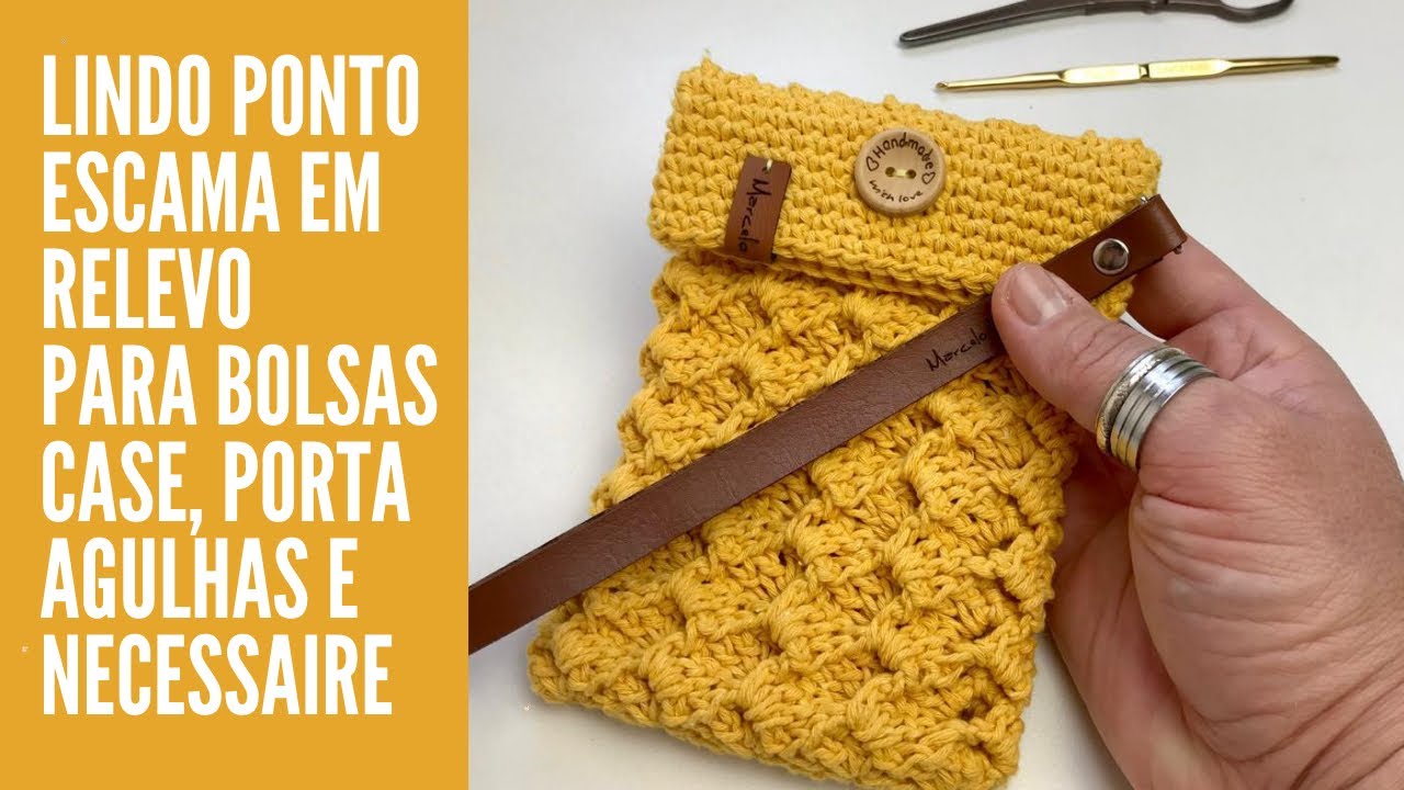 Lindo Ponto Escama em Relevo  para Bolsas, Cases, Porta Agulhas, Necessaire - por Marcelo Nunes