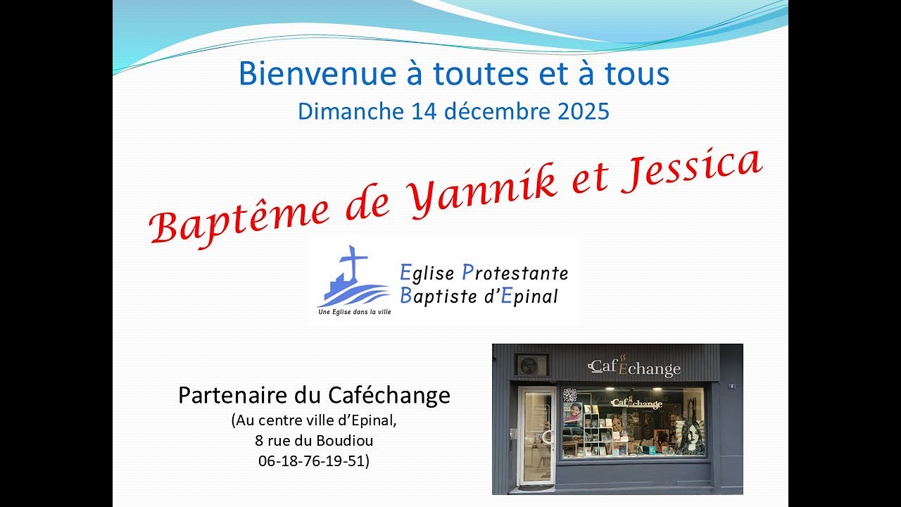 Baptême de Yannik et Jessica Décembre 2025
