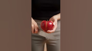 Satisfying slice of red apple #ai #asmr #redapple