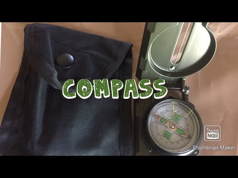 LENSATIC COMPASS AND ROTHCO COMPASS POUCH