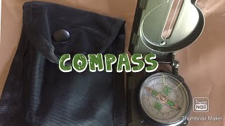 LENSATIC COMPASS AND ROTHCO COMPASS POUCH