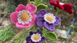 [Crochet Bag Tutorial] - How to make Dog Rose Crochet Tutorial