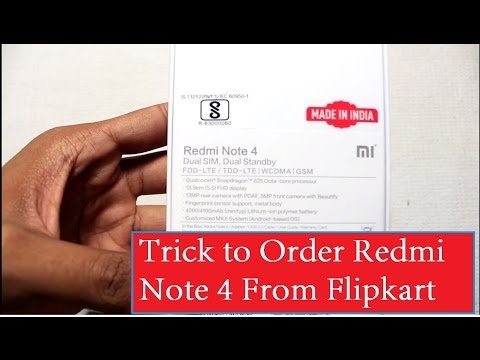 Trick to Order or Buy  Redmi Note 4 From Flipkart App on Sale with Prove