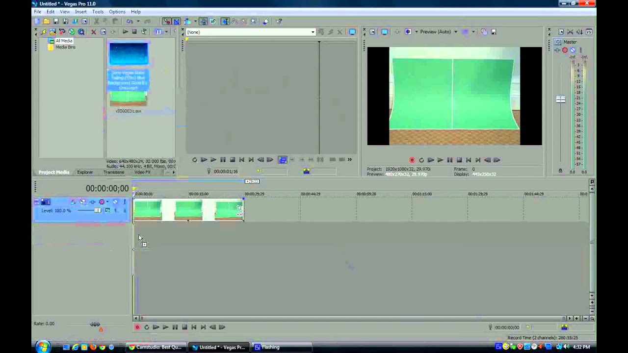 How to add (Green Screen Effect) On Sony Vegas Pro 11
