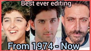 Hrithik Roshan Then and Now || 1974 - Now || Face Evolution #hrithikroshan