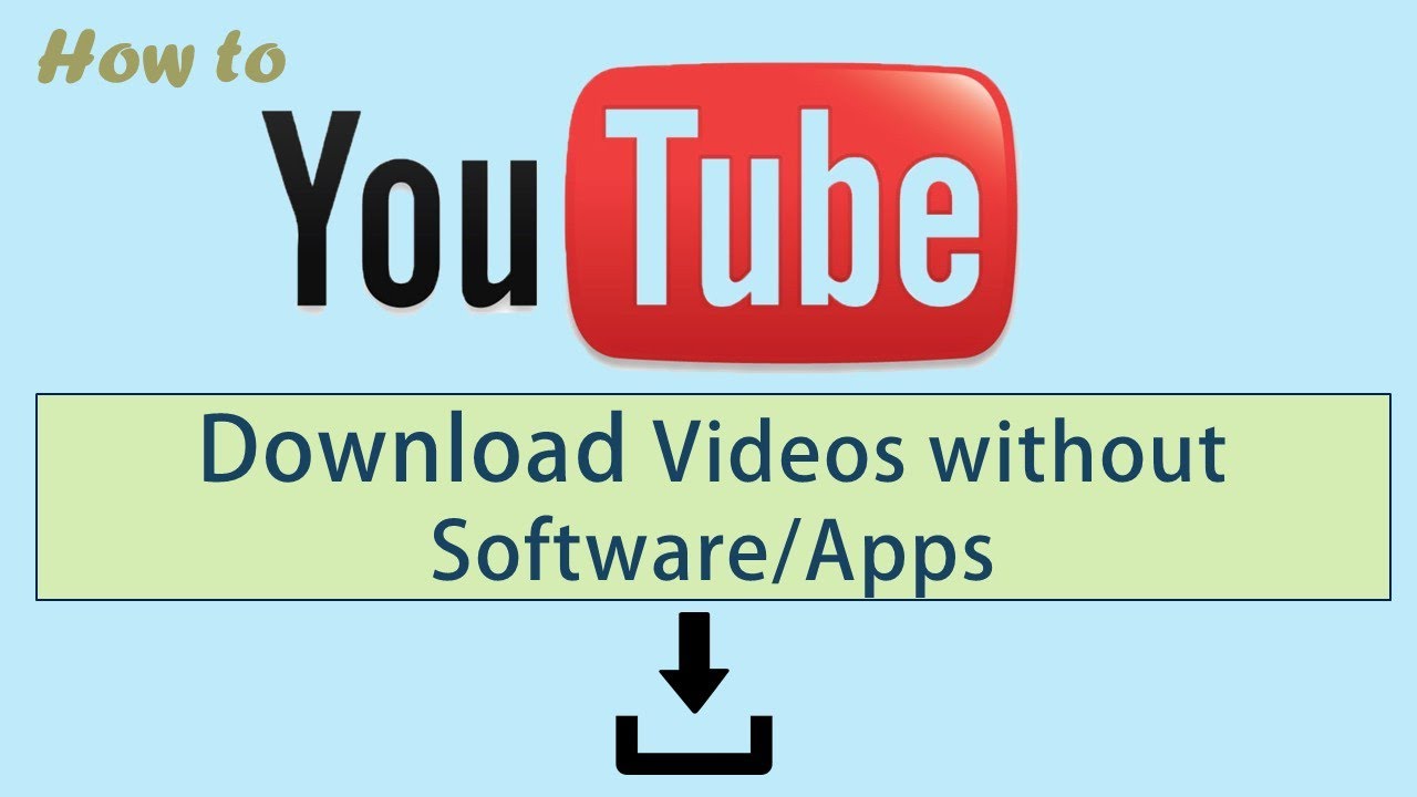 How to download videos from YOUTUBE without software/ Apps 2017 I ...