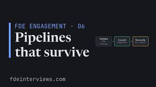 FDE Engagement 06 · Pipelines that survive: replay, quarantine and reconciliation