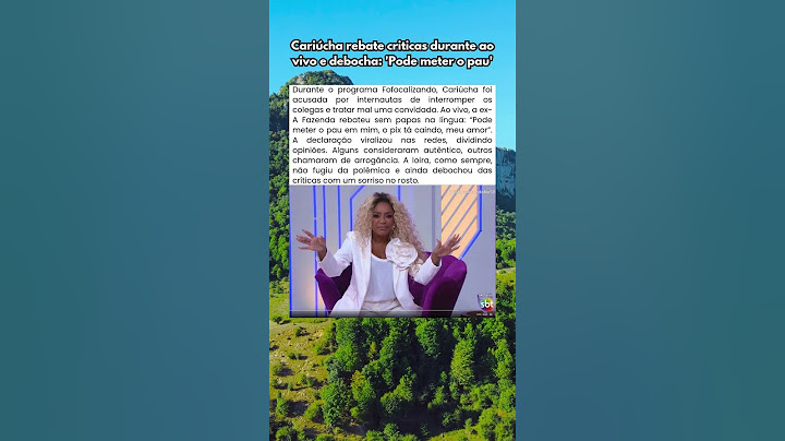 Cariúcha responde críticas ao vivo e manda recado ousado