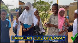 RAMADAN QUIZ GIVEAWAY - Gifting Students from various schools and asking them questions