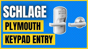 Schlage FE575 PLY 626 ELA Plymouth Keypad Entry with Auto Lock