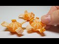 【粘土】食べられないみかん剥いてみたよ／ミニチュアみかん【フェイクフード】