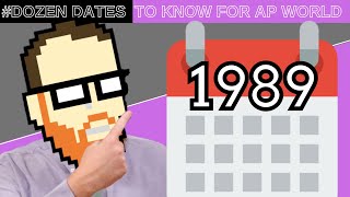 #DOZENDATES TO KNOW FOR AP WORLD: 1989 CE, 9AF (TIANANMEN SQUARE & THE FALL OF THE BERLIN WALL)
