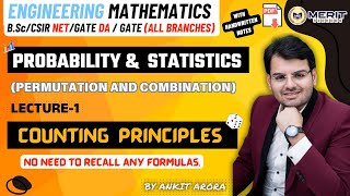 Lecture 1 - Counting Principle Of Multiplication And Addition | Probability And Statistics | GATE