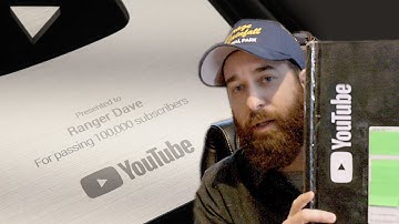 Unboxing my Silver YouTube Creator Award/Play Button! | RangerDave