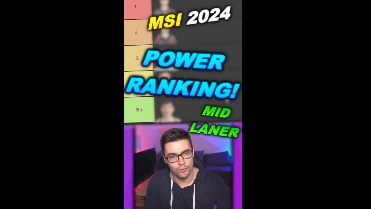 BEST MID LANER! POWER RANKING MSI 2024