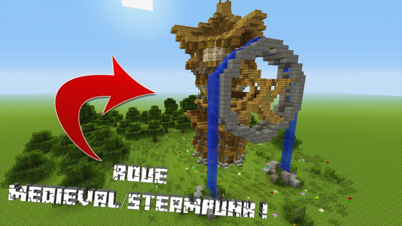 TUTO BUILD - FAIRE UNE ROUE DANS LE STYLE STEAMPUNK/MEDIEVAL !! - YouTube