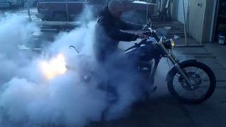 6 Gear Dyna Wide Glide Burnout