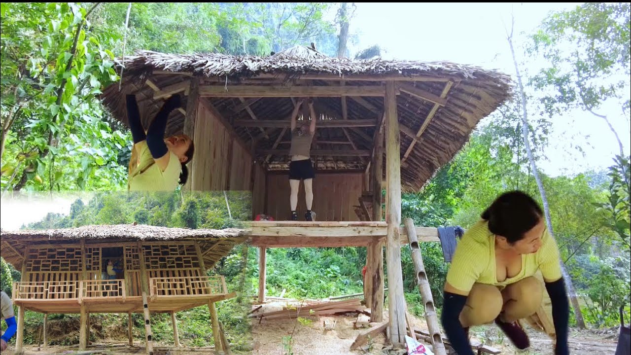 FULL VIDEO TIMELAPSE 100 days alone building a 2storey wooden house