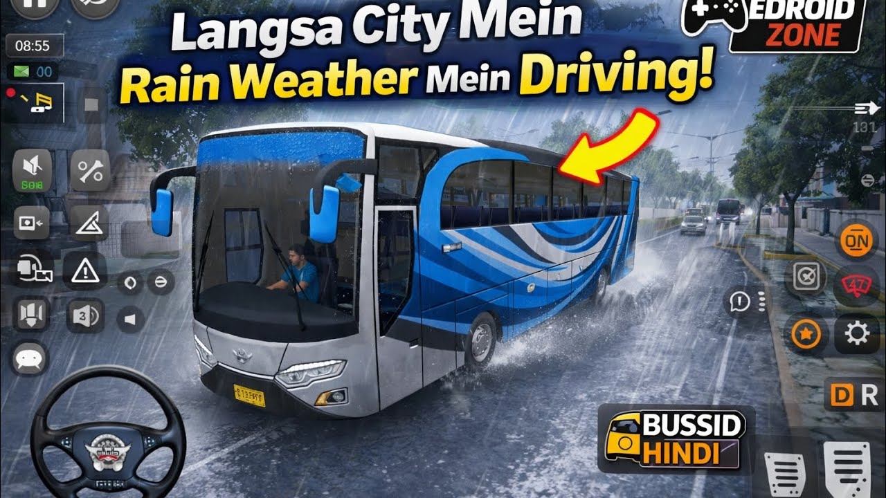  Bus simulator Indonesia Bandar Aceh to Medan Full Bus Journey Part 3 |   Gameplay 🚌🔥 | Edroid 